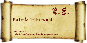 Molnár Erhard névjegykártya